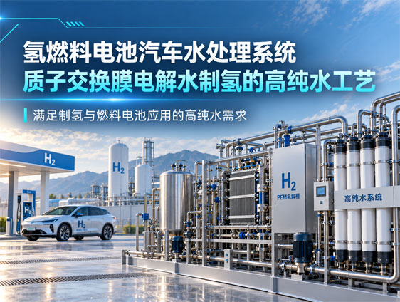 氢燃料电池汽车水处理系统：质子交换膜电解水制氢的高纯水工艺